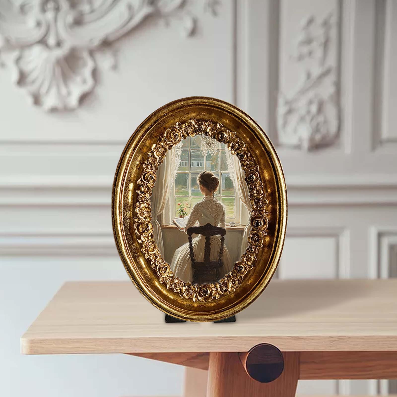 Vintage Oval Photo Frame 5.8x7 - Resin Art Studio review and price