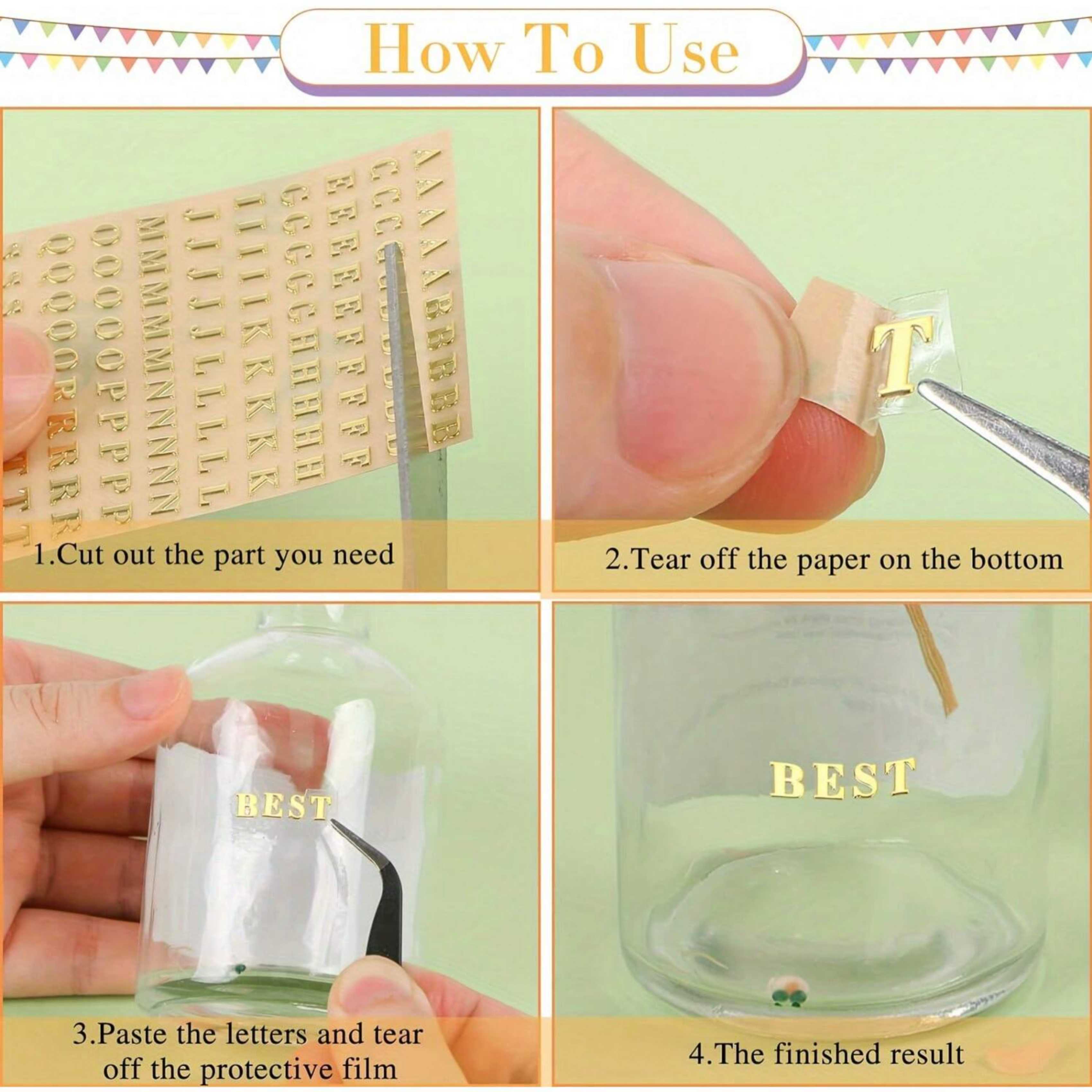 12 Letter Resin Stickers, Mini - Resin Art Letters review and price