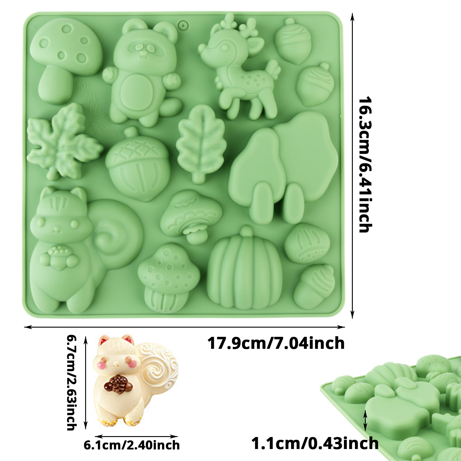 1 Silicone Cake Mold in the Sh - Resin Art Things review and price