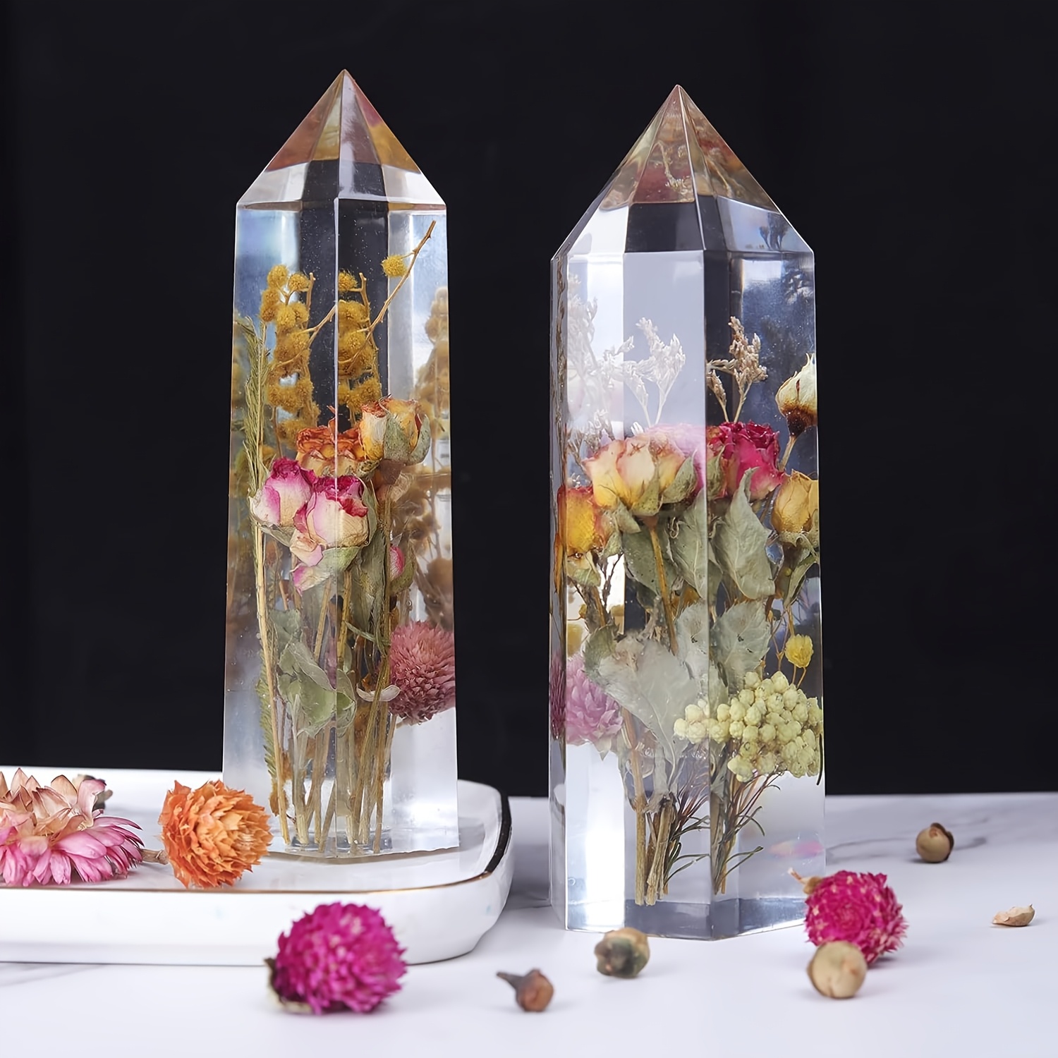 1Pcs Crystal Tower Resin Silic - Resin Art Mold review and price