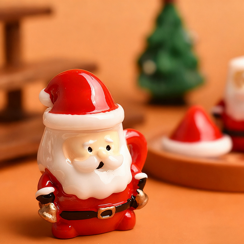 Mini Santa Teacup Ornament - R - Resin Art Things review and price