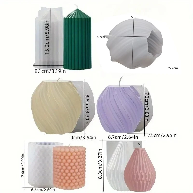 3D Spiral Striped Silicone Mol - Resin Art Clay review and price