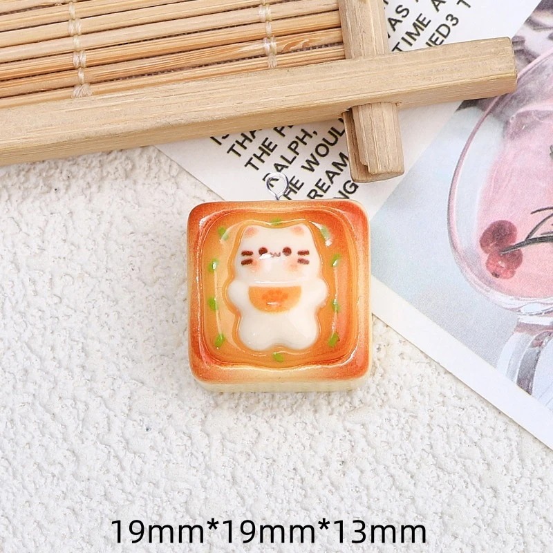 10Pcs Kawaii Cat Toast Bread R - Resin Art Essentials review and price