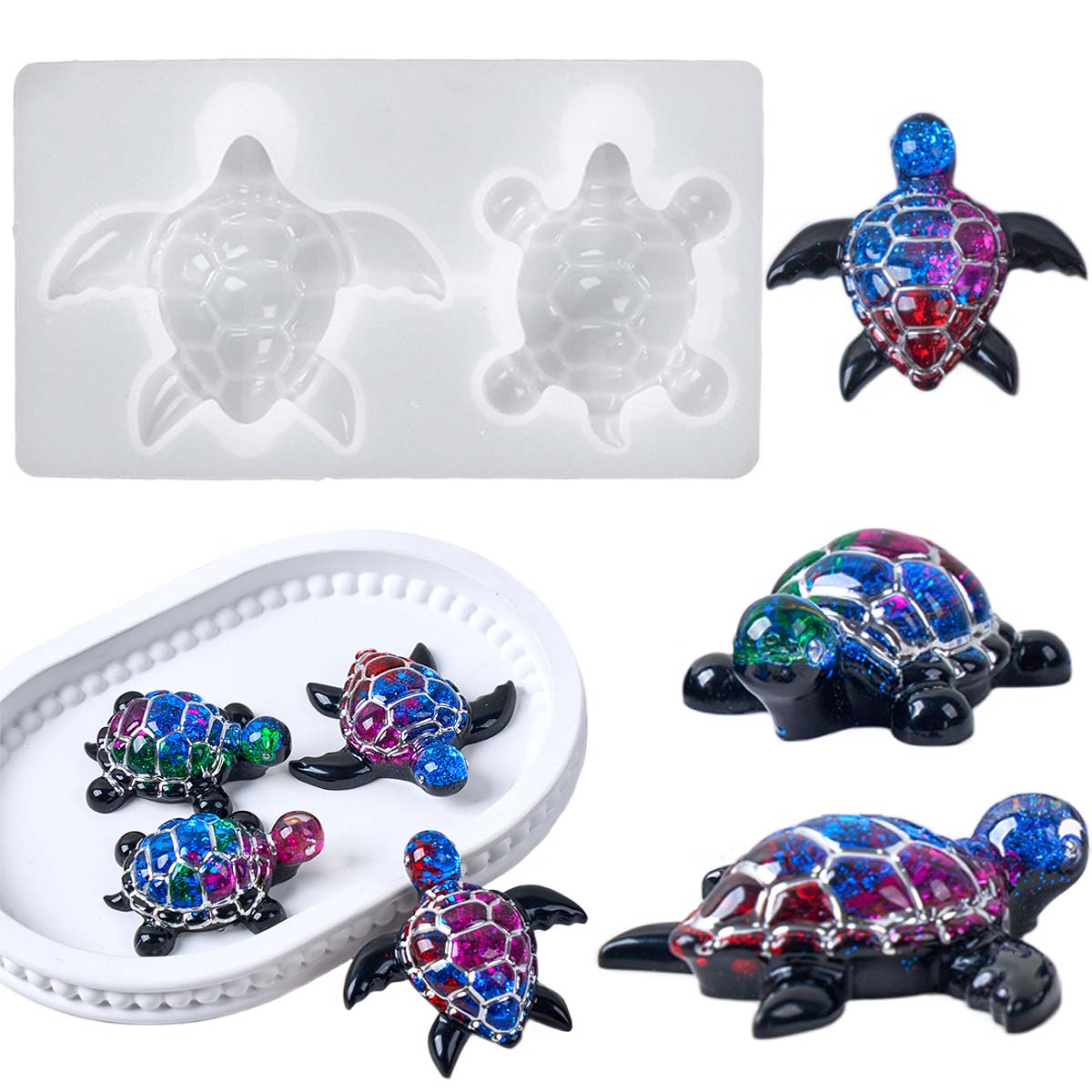 3D Sea Turtle Keychain Silicon - Resin Art Letters review and price