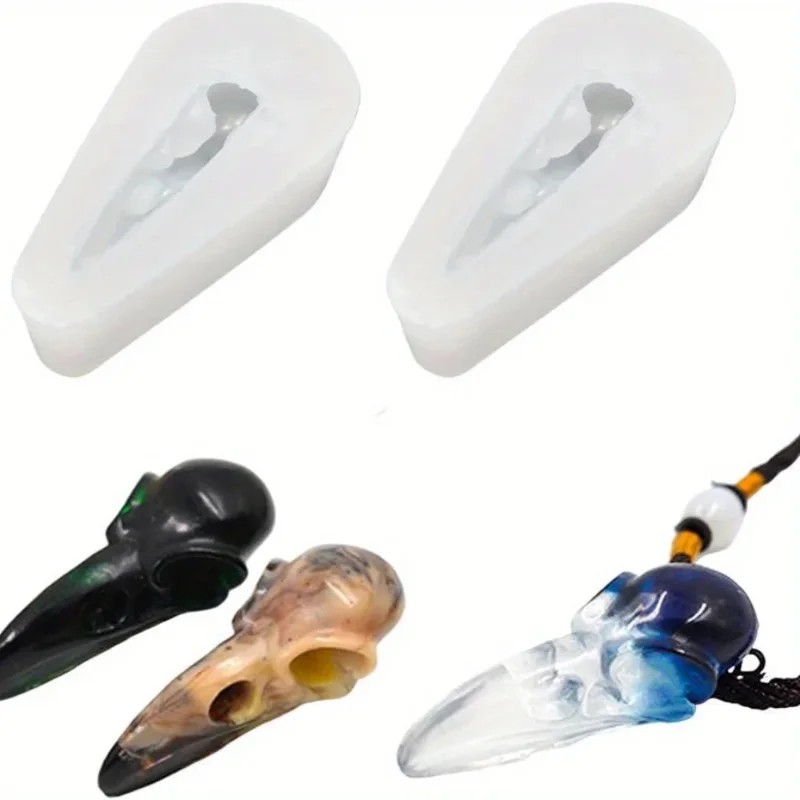 1 Pack Small 3D Crow Skull Sil - Resin Art Mold review and price