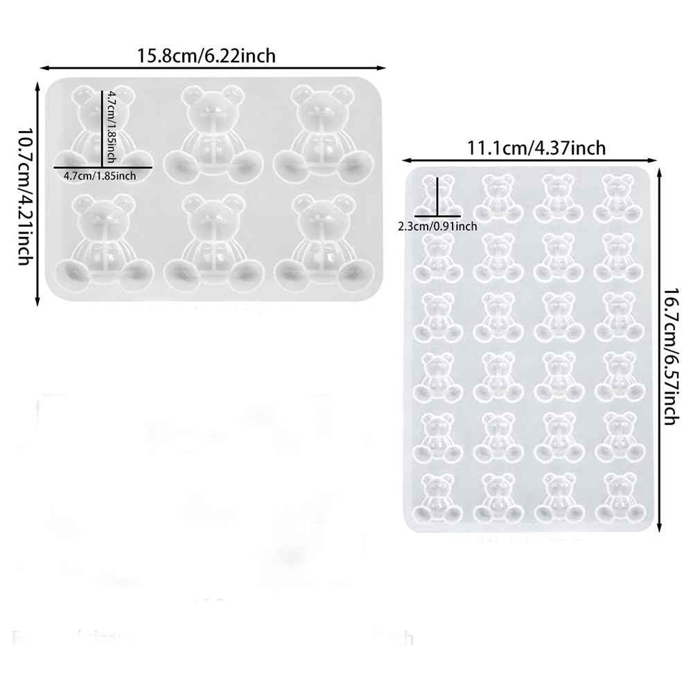 Crystal Bear Resin Silicone Mo - Resin Art Letters review and price