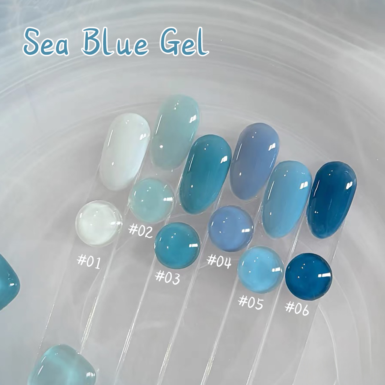 1-10pcs WS Ice Transparent Blu - Resin Art All review and price