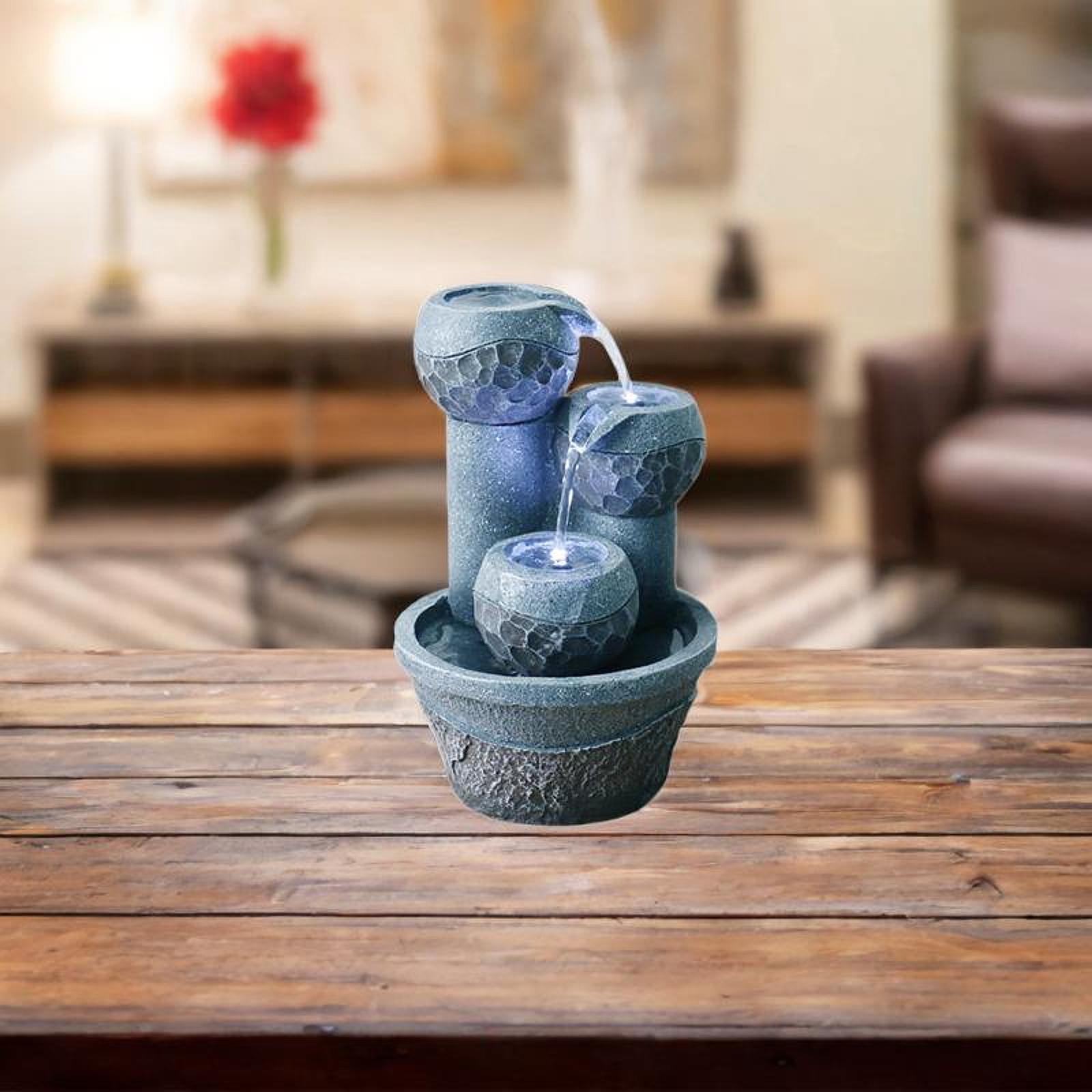 Small Tabletop Water Fountain  - Resin Art Table Top review and price