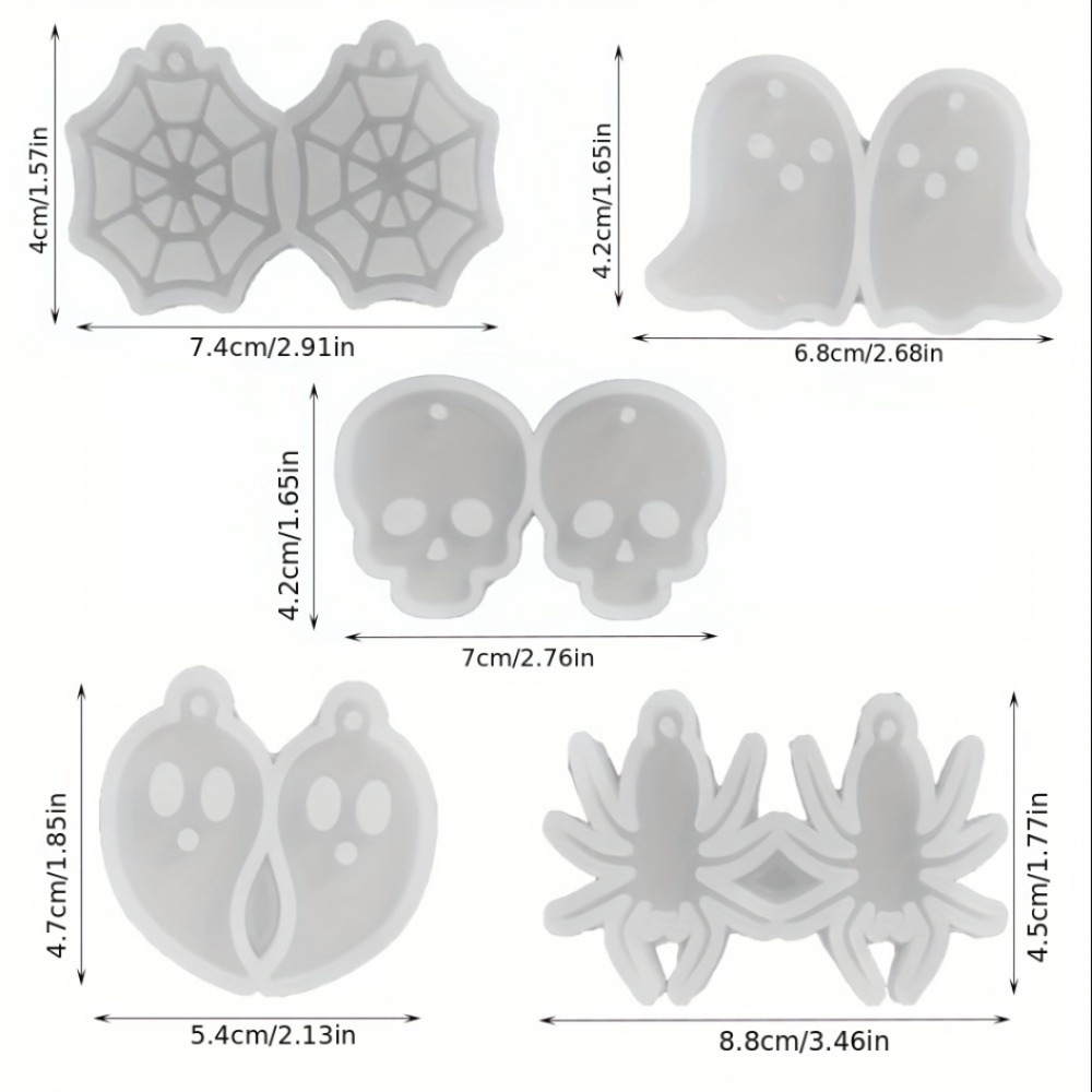 Shiny Cute Ghost Silicone Mold - Resin Art Necklace review and price