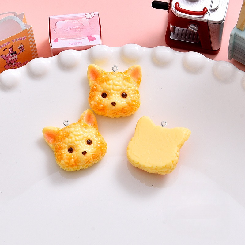 10Pcs Cartoon Biscuits Dog Res - Resin Art Necklace review and price