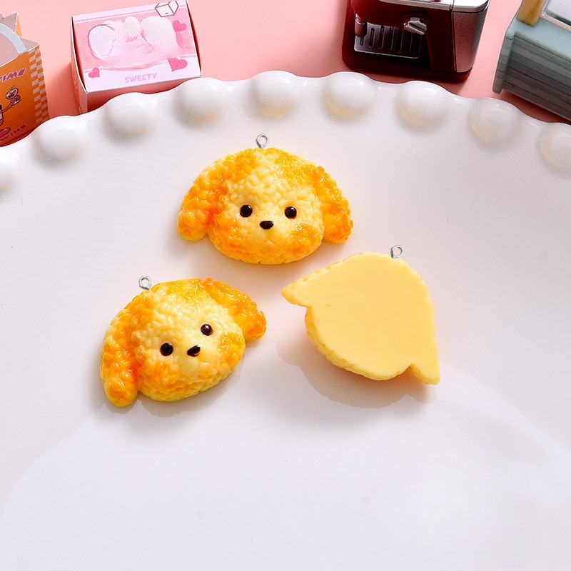 10Pcs Cartoon Biscuits Dog Res - Resin Art Necklace review and price